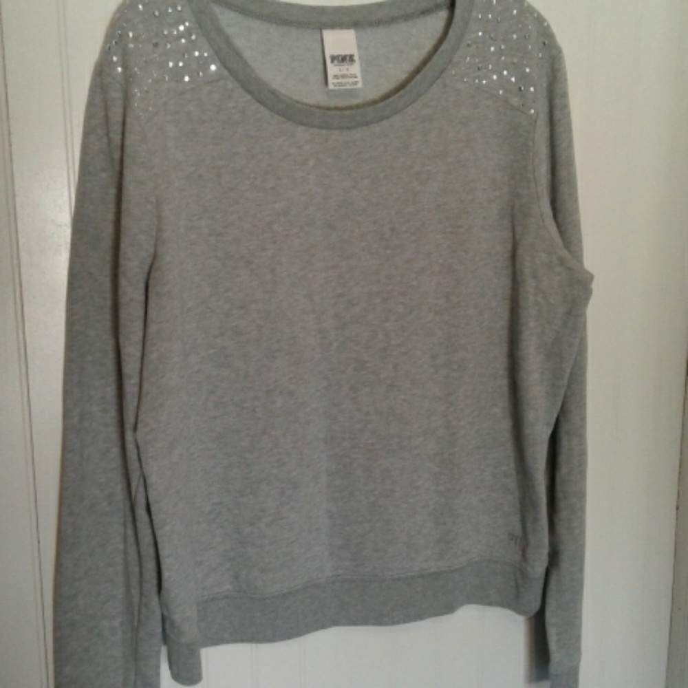 Vs pink bling sweatshirt